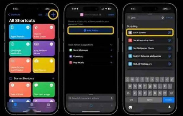 祁东苹果14锁屏维修店分享iPhone14升级iOS16.4后如何创建锁屏快捷方式 