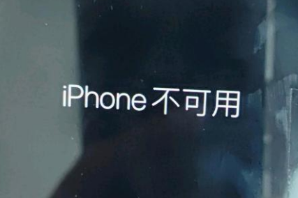 祁东苹果服务网点分享锁屏界面显示“iPhone 不可用”如何解决 