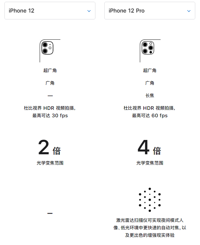 祁东苹果手机维修分享苹果 iPhone 12 与 iPhone 12 Pro 选哪款 